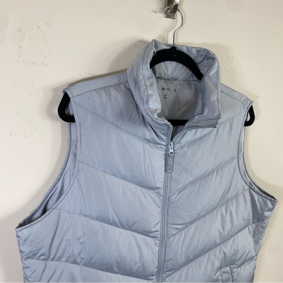 Lands’ End Women’s Gray Full Zip 80/20 Down Filled Puffer Vest Sz L (14-16) - Picture 3 of 13